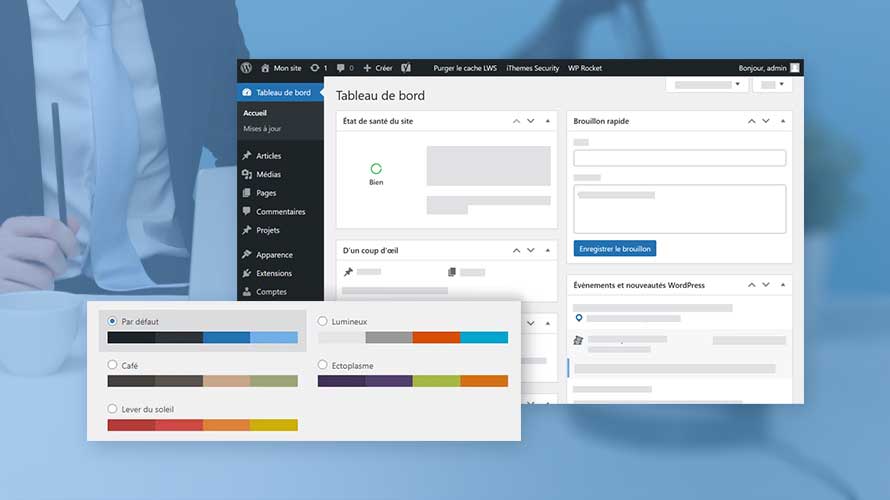 back office wordpress 2025