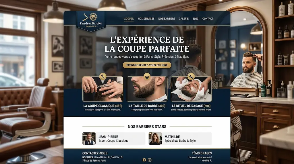landing page